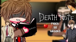 Death note react to tik tok and edits [upl. by Junie]