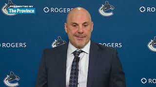 Rick Tocchet following tonights preseason finale over the Oilers [upl. by Gottuard]