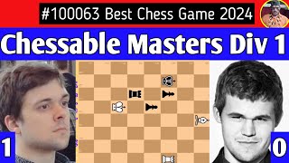 Vladimir Fedoseev vs Magnus Carlsen  Chessable Masters 2024 chess [upl. by Anehsak]