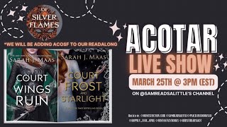 ACOTAR LIVESHOW ACOWAR ACOFAS ACOSF [upl. by Bakki364]