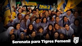 La serenata a Tigres Femenil previo a la Final de Vuelta ante América  ONCE Diario [upl. by Rehtae]