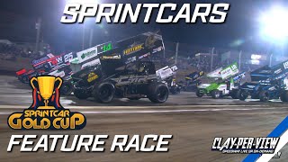 Sprintcars  Gold Cup  Perth Motorplex  30th Mar 2024  ClayPerView [upl. by Airdnas]