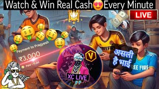 🤑Top 4 Custom Giveaway 👑🤘Free Fire Live with XC Live  Watch amp Win with points🥵 [upl. by Atnamas431]