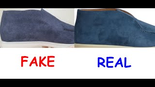 Loro Piana open walk how to spot fake Real vs fake Loro Piana ankle boots [upl. by Atirat]