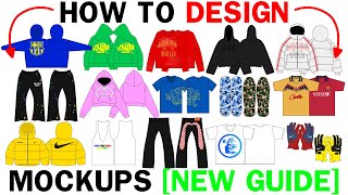 How To Design Mockups For Your Clothing Brand WALKTHROUGH [upl. by Anelaj]