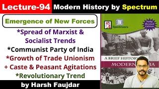 H94 How Marxist amp Socialist Ideas Spread in India Communistic Activities  Spectrum Modern History [upl. by Oderfla691]