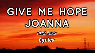 GIVE ME HOPE JOANNA LYRICS Tiktok Remix [upl. by Irmo]