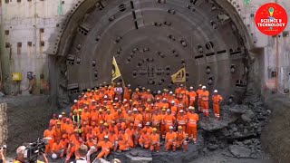 INCREDIBLE SWITZERLAND BIGGEST TUNNEL BORING MACHINE DIAMETERHOW DOES TUNNEL BORING MACHINE WORK [upl. by Aisile979]