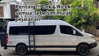 RV Motorhome Campervan Cek amp Ricek Semuanya sebelum mulai perjalanan [upl. by Ariadne22]