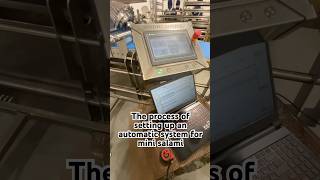 The process of setting up an automatic system for mini salami [upl. by Ogeid]