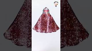 Glitter dress  satisfying  trending  art  healthy food samaiyal  youtube shorts [upl. by Fahey39]