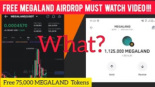 Free Airdrop  Megaland Crypto  Megaland Withdrawal  Megaland Airdrop New Update  Megaland Crypto [upl. by Lledner47]