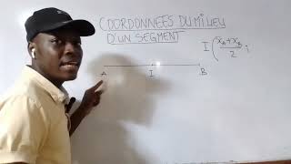 Trouver les coordonnées dun point milieu dun segment Maths3ème [upl. by Assenab]