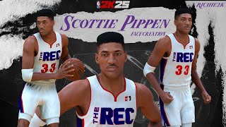 Scottie Pippen Face Creation NBA 2K25 [upl. by Karub330]