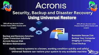 LIVE Using Acronis Universal Restore with Acronis Cyber Protect Home Office [upl. by Goodhen]