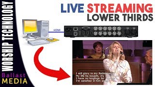 Live Streaming  Lower Thirds [upl. by Leumhs]