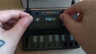 BEHRINGER JT4000 MICRO START UP TIPS [upl. by Leibrag582]