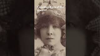 Sarah Bernhardt The Legendary Actress Who Conquered the Stage and Screen shortsvideos history [upl. by Seuqramed]