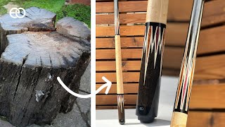 Turning a 5000 Year Old Peat Bog Oak Into a Beautiful OneofaKind Pool Cue [upl. by Sherri]