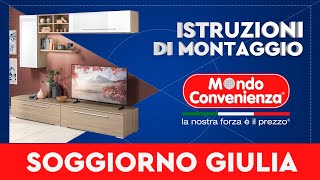 Istruzioni di montaggio Soggiorno Giulia  MONDO CONVENIENZA [upl. by Rodenhouse820]