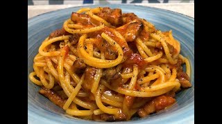 SPAGHETTO TATTICO  PANCETTA TESA SAN MARZANO E PECORINO CUCINANDOMELAGODO [upl. by Ijic]