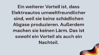 sprechen Elektroautos – Verkehrsmittel der näheren Zukunft [upl. by Faulkner]