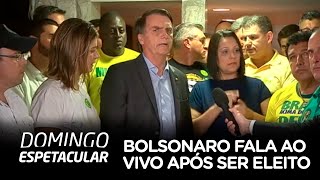 Jair Bolsonaro fala ao vivo após ser eleito Presidente do Brasil [upl. by Foscalina]