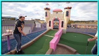 ONCE IN A LIFETIME TRIPLE HOLE IN ONE AT AN AMAZING MINI GOLF COURSE  Brooks Holt [upl. by Valentia]