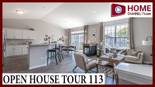 Open House Tour 113  Touring 3 Ranch Townhomes in Bolingbrook IL by Hartz Homes [upl. by Eiramlirpa758]