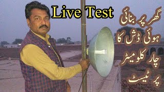 How to Make a Litebeam M5 dish at home live test in 4km [upl. by Aicnelev]