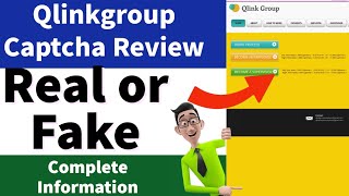 Qlinkgroup Real or Fake  Qlinkgroup Captcha Real or Fake  Qlinkgroup Payment Proof  Safe or Not [upl. by Rosalba]