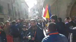 Llegada de Albert Rivera al acto de España Ciudadana en Alsasua [upl. by Gisele]