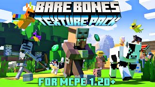 Bare Bones Texture Pack For MCPE 120  Trailer Texture Pack [upl. by Nedgo]