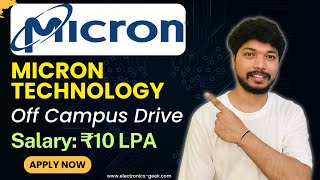 Micron Technology Recruitment 2024  Micron Technology Hiring Process  Off Campus Drive Apply Now [upl. by Roby]