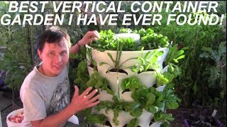 Grow 53 Plants in 4 Sq Ft with a Garden Tower Vertical Container Garden [upl. by Idyh]