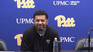 Pitt Mens Basketball  Postgame vs Mizzou  Jeff Capel and Blake Hinson [upl. by Ladnek]