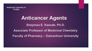 Anticancer Alkylating Agents [upl. by Ikkela664]