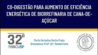 SIICUSP 2024 CODIGESTÃO PARA AUMENTO DE EFICIÊNCIA ENERGÉTICA DE BIORREFINARIA DE CANADEAÇÚCAR [upl. by Nnahtebazile]