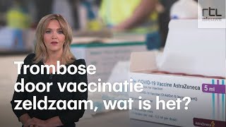 Trombose door vaccinatie zeldzaam waar wat is het eigenlijk [upl. by Nosauq]