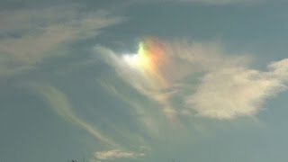 Amazing phenomenon parhelion sun dog 2013 [upl. by Ahsart]