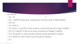 Compiler Design Lex and Yacc Programming Tutorial To Recognize declarative statements in Compiler D [upl. by Salangi]