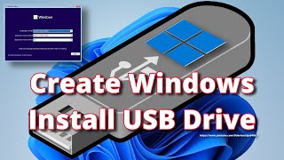 Create Windows Install USB Drive [upl. by Kreindler353]