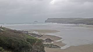 Polzeath Beach Webcam Timelapse [upl. by Spielman]