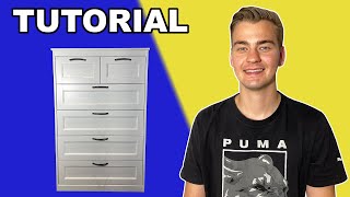 Easy To Follow Songesand 6 Drawer Chest IKEA Tutorial [upl. by Tterb791]