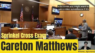 Careton Matthews Cross of Michael Sprinkel 2nd Testimony  YSL Trial Day 147 October 17th 2024 [upl. by Nimrahc]