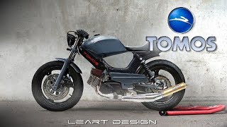 Tomos Targa LX Cafe Racer Modified Virtual Tuning [upl. by Luapnaej790]