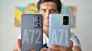 Samsung Galaxy A72 vs A71 Full Comparison [upl. by Burch614]