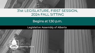 December 3rd 2024  Afternoon Session  Legislative Assembly of Alberta [upl. by Aciria]