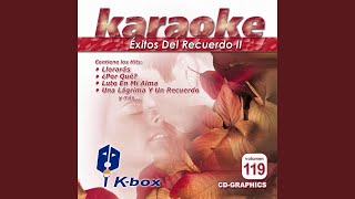 Luto En Mi Alma Karaoke Version [upl. by Eirehc]