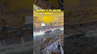 Accurate not so easy way to tell how many hours are on a machine Komatsu FieldMechanic Bulldozer [upl. by Volney]